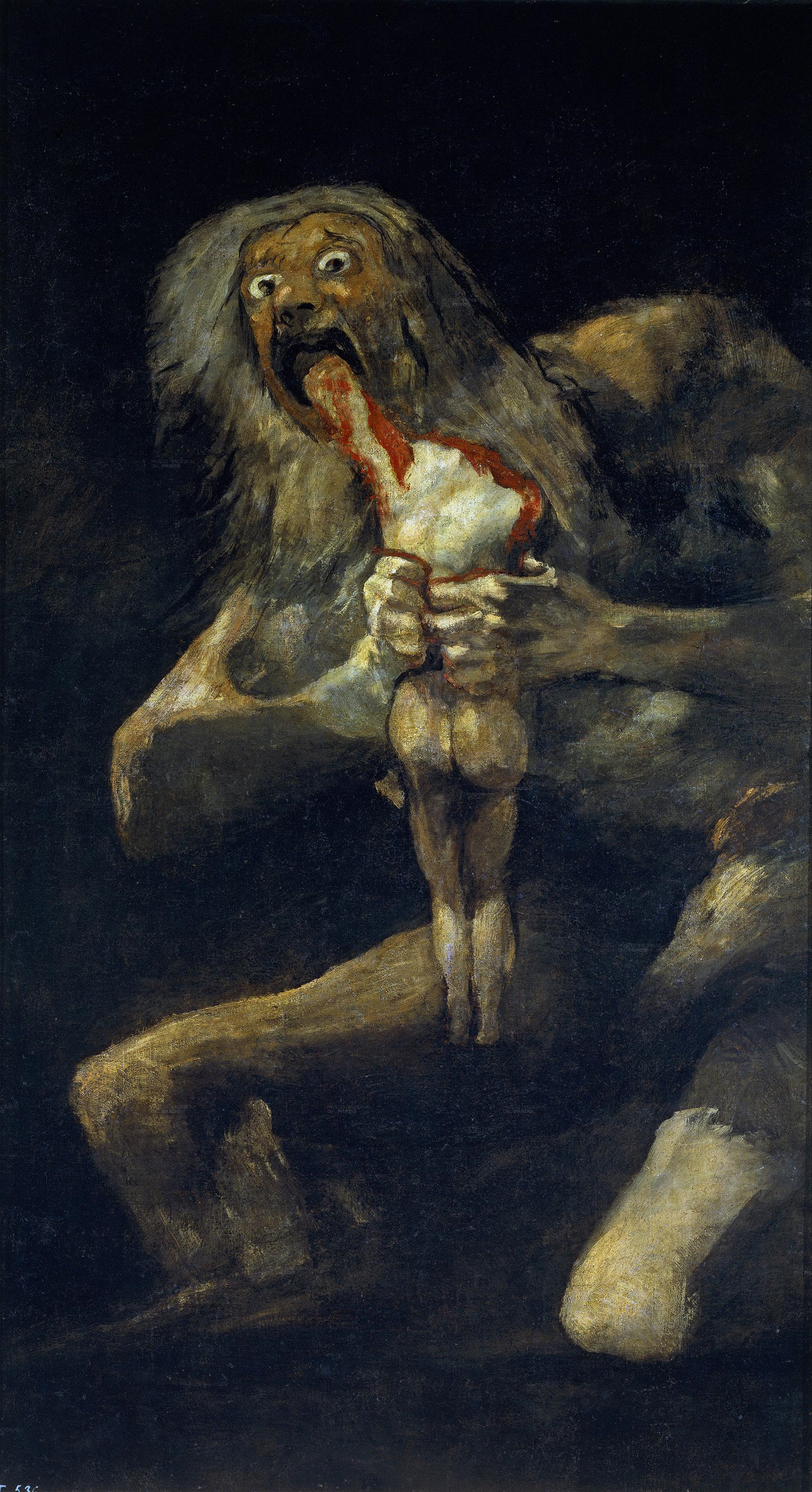 Goya Saturn painting representing the risk of not taking risk and mortality